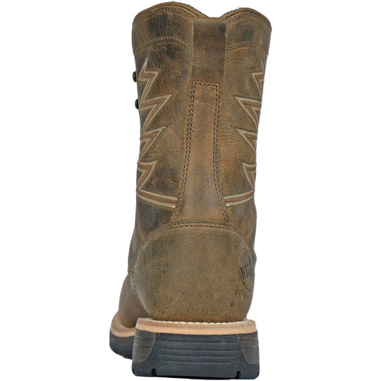 Hoss Men's Brisbee 8" Lacer Composite Toe Slip Resistant Work Boot- Brown- 94062 - Overlook Boots