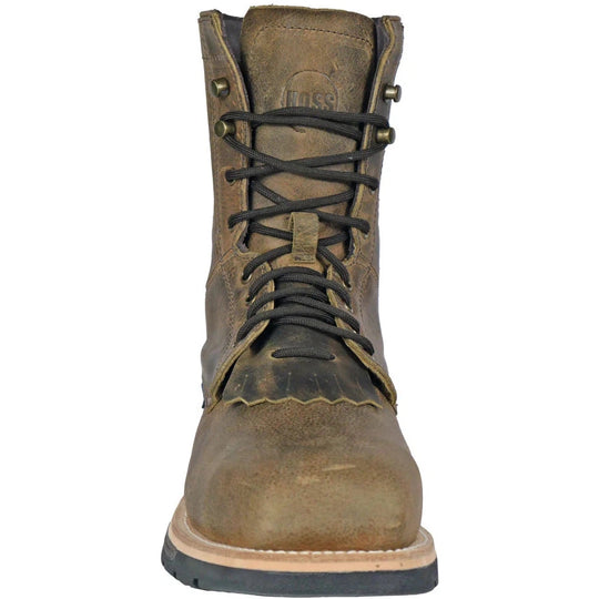 Hoss Men's Brisbee 8" Lacer Composite Toe Slip Resistant Work Boot- Brown- 94062 - Overlook Boots