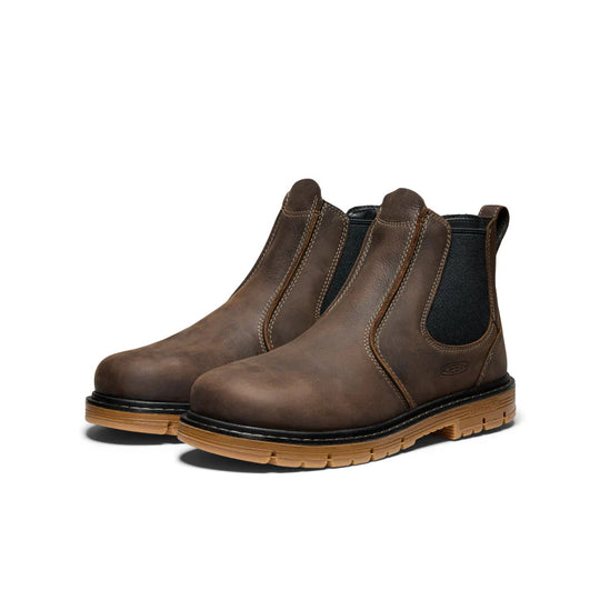 Keen Men's San Jose Aluminum Toe Pull On 90° Heel Boot - Brown - 1030647 - Overlook Boots