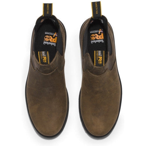 Timberland PRO Men's Nashoba Composite Toe Chelsea Work Boot - Brown - TB1A2CFX214 - Overlook Boots