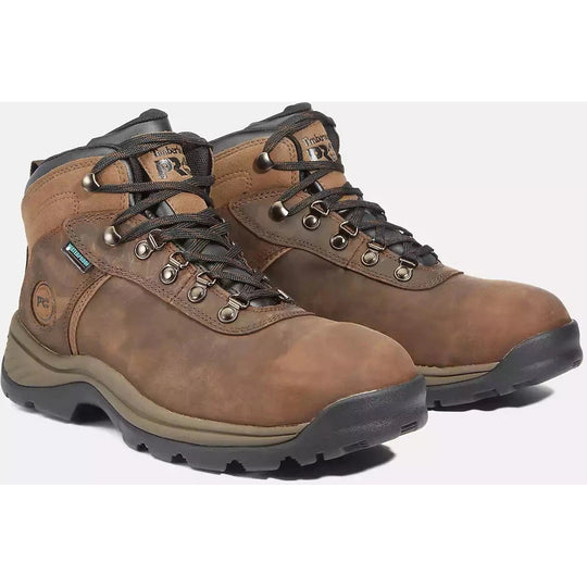 Timberland PRO Men's Flume Steel Toe Waterproof Work Boot - Brown - TB1A1Q8V214 - Overlook Boots