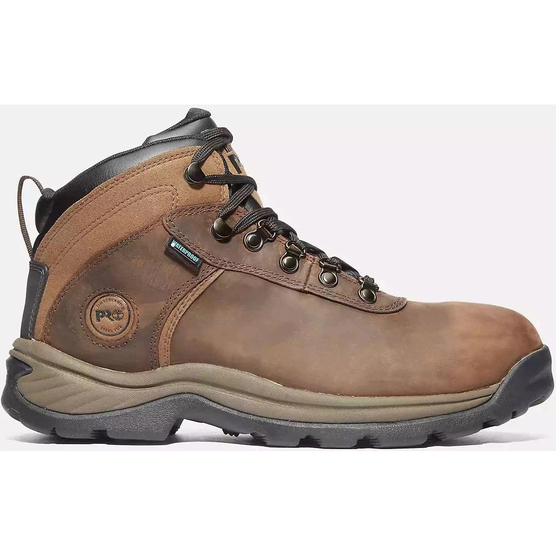 Timberland PRO Men's Flume Steel Toe Waterproof Work Boot - Brown - TB1A1Q8V214 7 / Medium / Brown - Overlook Boots