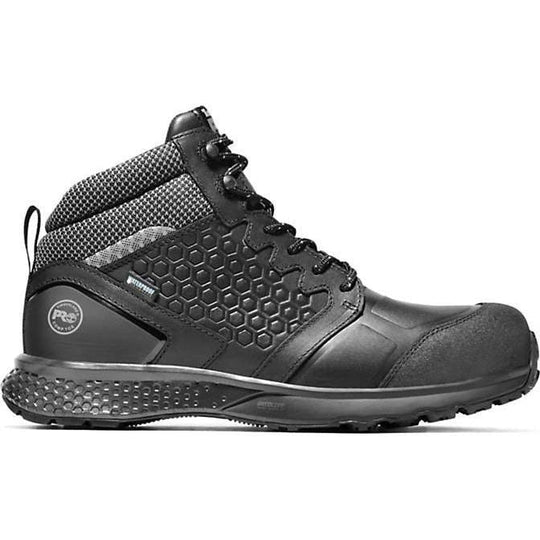 Timberland PRO Men's Reaxion Composite Toe Waterproof Work Boot - Black - TB1A1ZC9001 - Overlook Boots