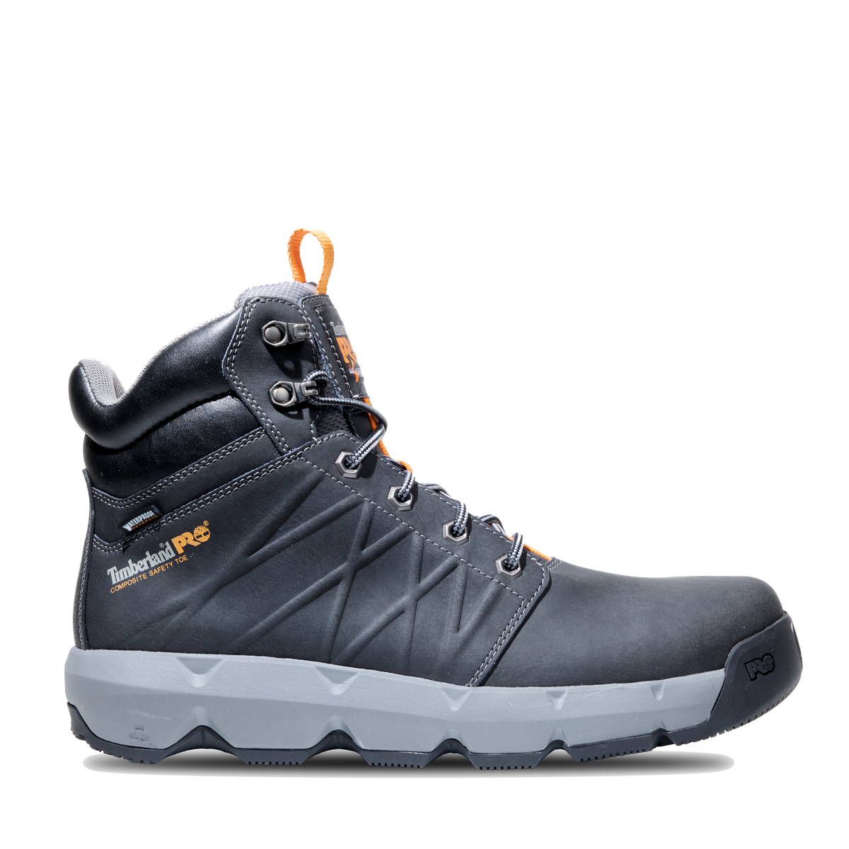 Timberland Pro Men's Morphix 6" Composite Toe Waterproof Work Boot - Black - TB0A42M8EK5 7 / Medium / Black - Overlook Boots