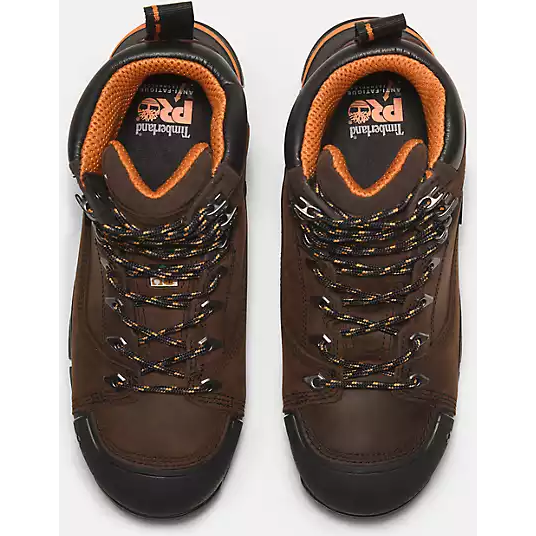Timberland PRO Men's Endurance EV 6" Composite Toe Waterproof Puncture Resistant Work Boot - Brown - TB0A5YXU214 - Overlook Boots