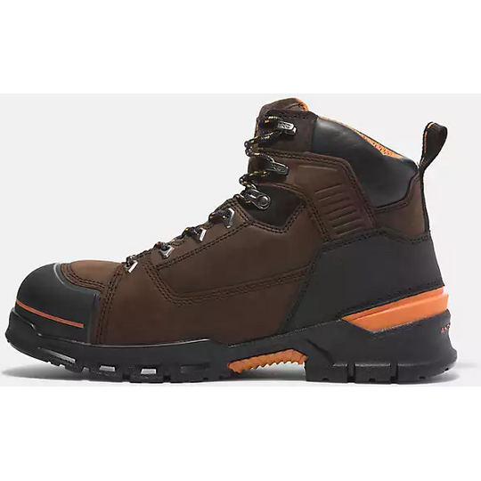 Timberland PRO Men's Endurance EV 6" Composite Toe Waterproof Puncture Resistant Work Boot - Brown - TB0A5YXU214 - Overlook Boots
