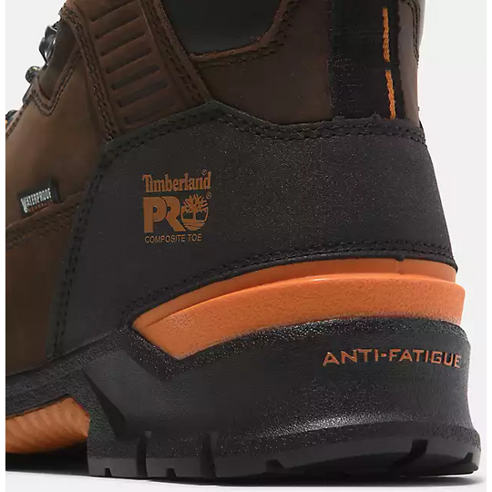 Timberland PRO Men's Endurance EV 6" Composite Toe Waterproof Puncture Resistant Work Boot - Brown - TB0A5YXU214 - Overlook Boots