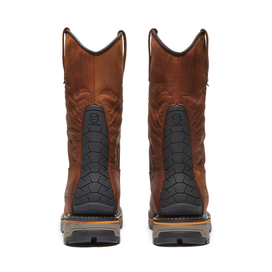 Timberland PRO Men's True Grit USA Composite Toe Waterproof Pull-On Work Boot - Brown - TB0A64CQEM4 - Overlook Boots