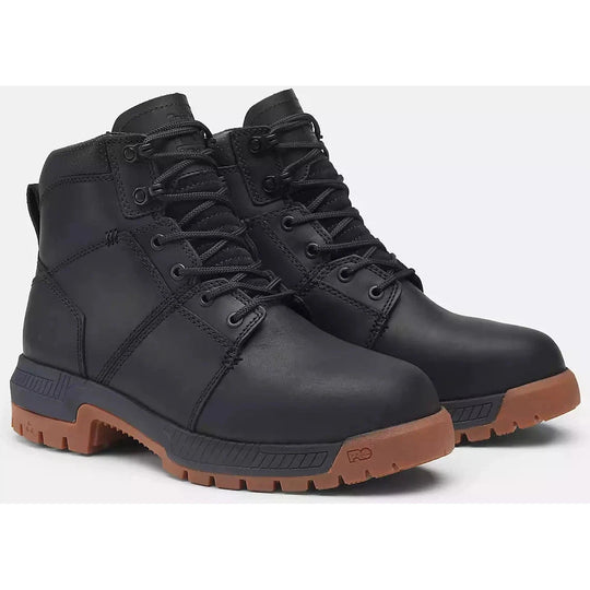 Timberland PRO Men's Montauk 6" Steel Toe Work Boot - Black - TB0A66D3EMW - Overlook Boots