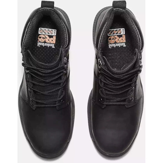 Timberland PRO Men's Montauk 6" Steel Toe Work Boot - Black - TB0A66D3W02 - Overlook Boots