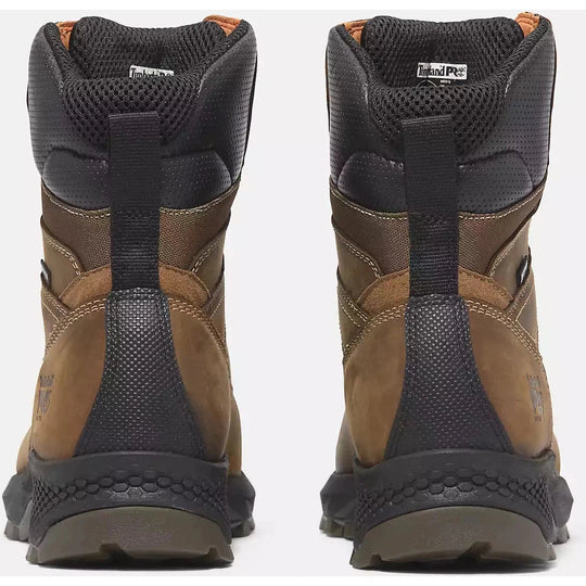 Timberland PRO Men's Titan EV 8" Soft Toe Waterproof Work Boot - Brown - TB0A66QQEM4 - Overlook Boots