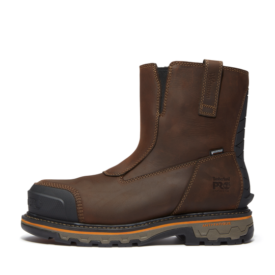 Timberland PRO Men's True Grit Composite Toe Waterproof Chelsea Work Boot - Brown - TB0A67QKW01 - Overlook Boots