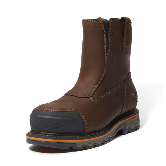 Timberland PRO Men's True Grit Composite Toe Waterproof Chelsea Work Boot - Brown - TB0A67QKW01 - Overlook Boots