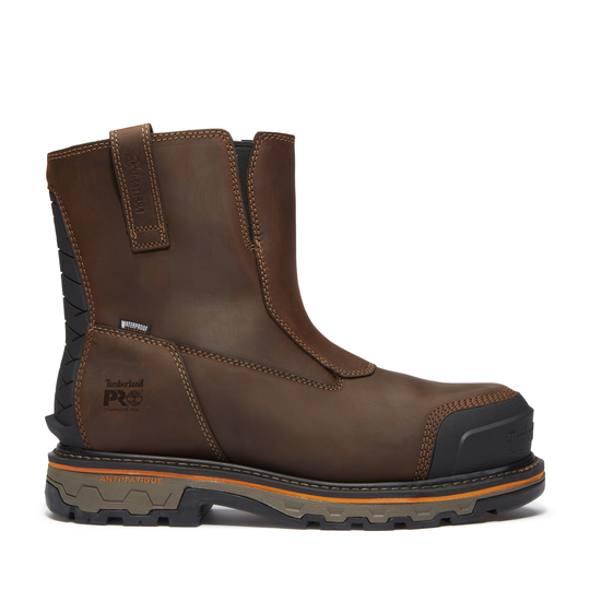 Timberland PRO Men's True Grit Composite Toe Waterproof Chelsea Work Boot - Brown - TB0A67QKW01 7 / Medium / Brown - Overlook Boots