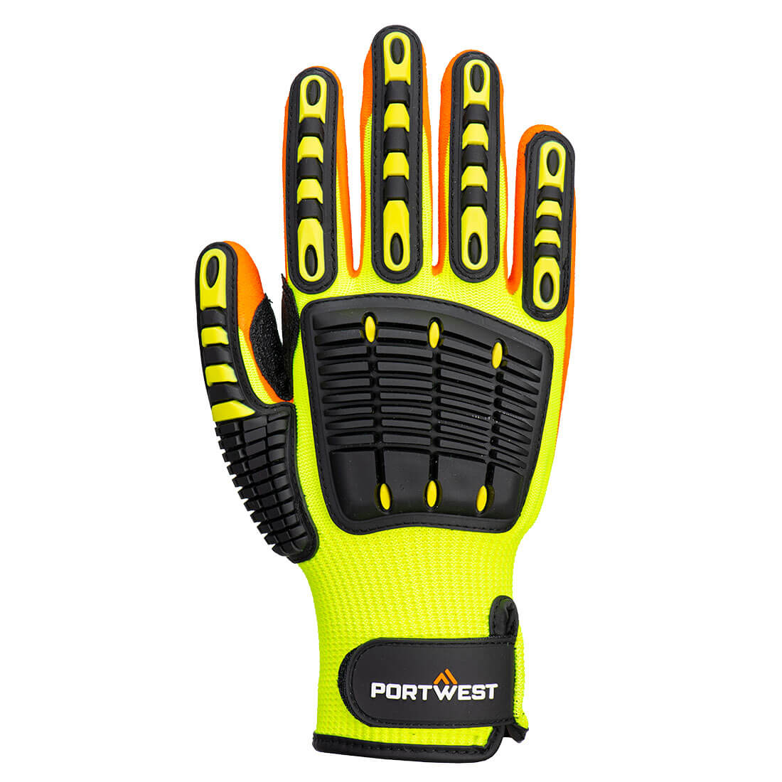 Portwest Anti Impact Grip Glove - 12 Pack - A721 Small / Yellow - Overlook Boots
