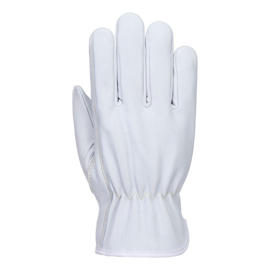 Portwest Cut Goat Leather Glove A5 - White - 12 Pack - A746 Small / White - Overlook Boots
