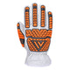 Portwest Impact Goat Leather Cut Glove A6 - White - 12 Pack - A747 Small / Orange - Overlook Boots