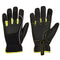 Portwest PW3 Mechanic 540 PU Reinforced Palm Glove - Black/Yellow - 12 Pack - A771 Small / Black - Overlook Boots
