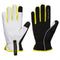 Portwest PW3 Mechanic 160 Leather Palm Cold Glove - Black/Yellow - 12 Pack - A776 Small / Black - Overlook Boots