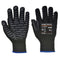 Portwest Anti-Vibration 10 Rubber Chloroprene Glove - Black - 12 Pack - A790 Medium / Black - Overlook Boots