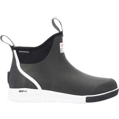 Xtratuf Men's Sport 6" Waterproof Ankle Deck Work Boot - Black - ADSM000 7 / Medium / Black - Overlook Boots