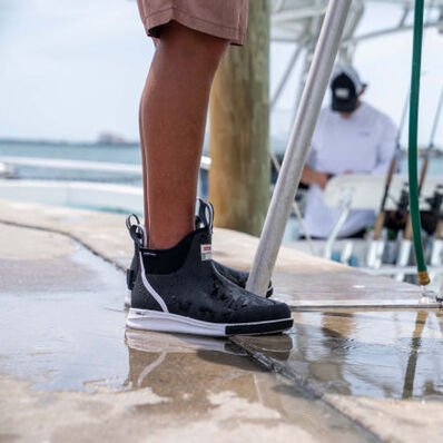 Xtratuf Men's Sport 6" Waterproof Ankle Deck Work Boot - Black - ADSM000 - Overlook Boots