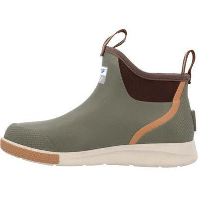 Xtratuf Men's Ankle Deck 6" Soft Toe Waterproof Sport Boot - Olive - ADSM300 - Overlook Boots
