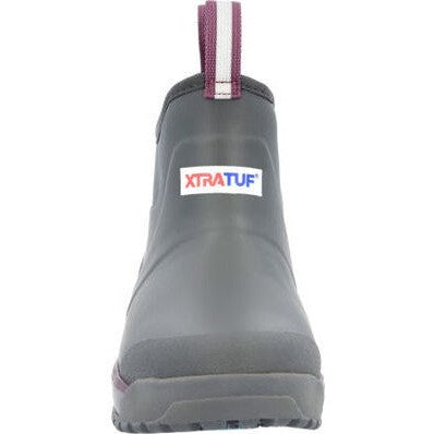 Xtratuf Women's Fleece Lined Waterproof Ankle Deck Work Boot - Grey - AIWR100 - Overlook Boots