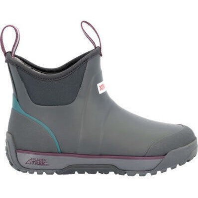 Xtratuf Women's Fleece Lined Waterproof Ankle Deck Work Boot - Grey - AIWR100 5 / Medium / Grey - Overlook Boots