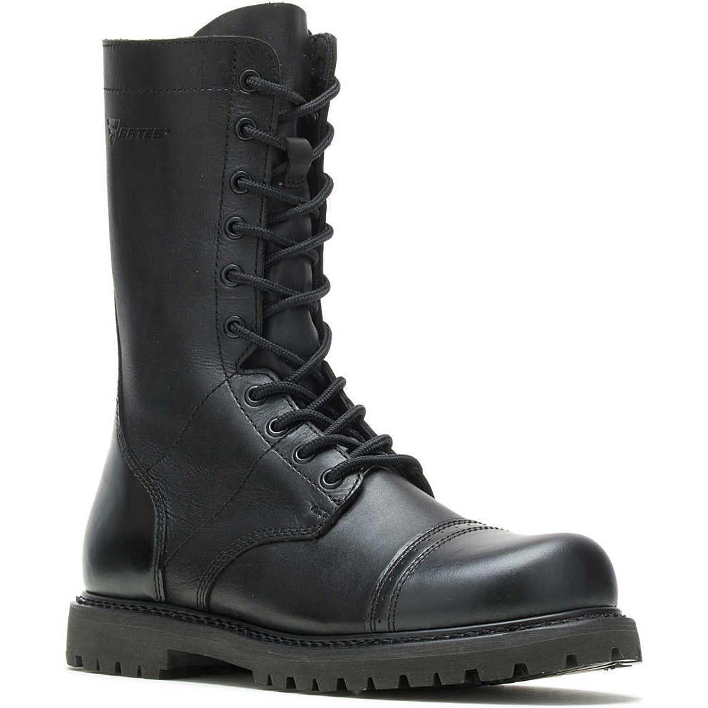 Bates Men's Paratrooper 11" Side Zip Duty Boot - Black - E02184 5 / Medium / Black - Overlook Boots