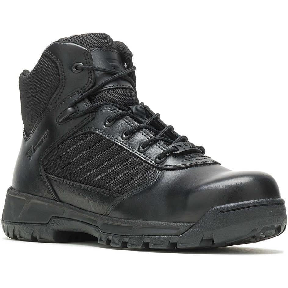 Bates Men's Tactical Sport 2 Comp Toe Side Zip Mid Duty Boot - Black - E03164 4 / Medium / Black - Overlook Boots