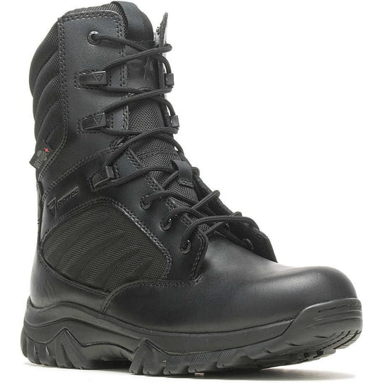 Bates Men's GX X2 Waterproof Tall Side Zip DRYGuard Insulated Duty Boot - Black - E03888 4 / Medium / Black - Overlook Boots