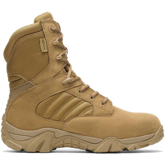Bates Men's GX 8 Composite Toe Side Zip Desert Military Duty Boot - Tan - E02276 - Overlook Boots