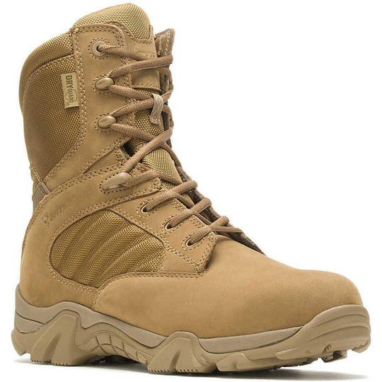 Bates Men's GX 8 Composite Toe Waterproof Side Zip Work Boot - Coyote - E04272 4 / Medium / Coyote - Overlook Boots