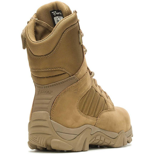 Bates Men's GX 8 Composite Toe Waterproof Side Zip Work Boot - Coyote - E04272 - Overlook Boots