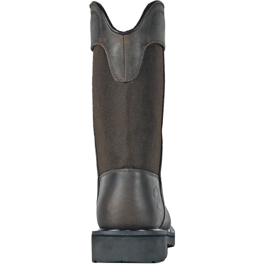 Hoss Buck Bota de Servicio para Hombre, 11 Pulgadas, Punta de Acero, Sin Agujetas - Negro - 90416 - Imagen 5