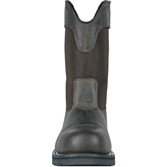 Hoss Buck Bota de Servicio para Hombre, 11 Pulgadas, Punta de Acero, Sin Agujetas - Negro - 90416 - Imagen 4