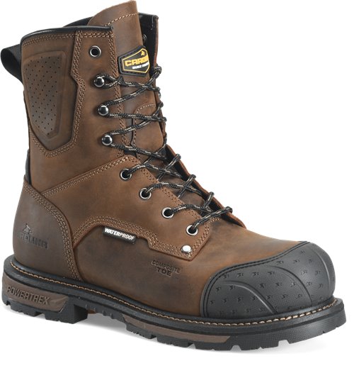 Carolina Men's Blockade 8" Comp Toe Work Boot - Brown - CA3701 - Overlook Boots
