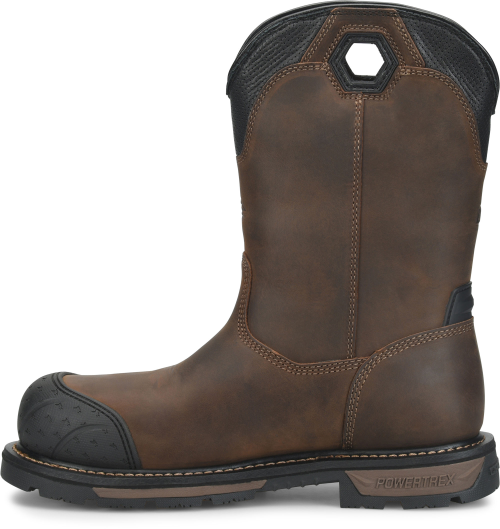 Carolina Men's Blockade Pull-On Comp Toe Work Boot - Brown - CA3702 - Overlook Boots