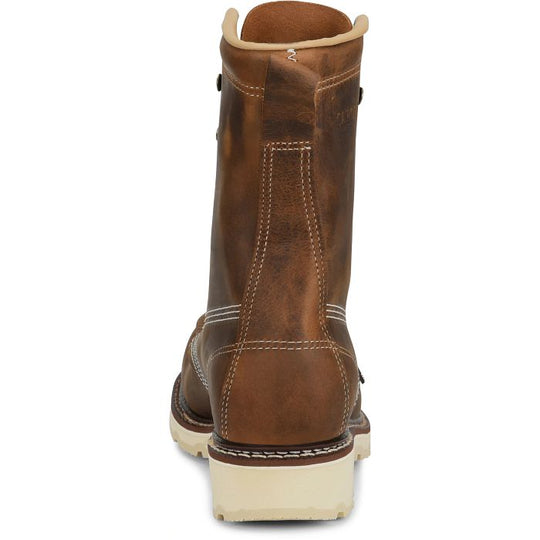 Carolina Men's Ferric USA Made 8" Steel Toe Moc Toe Work Boot - Brown - CA7516 - Overlook Boots