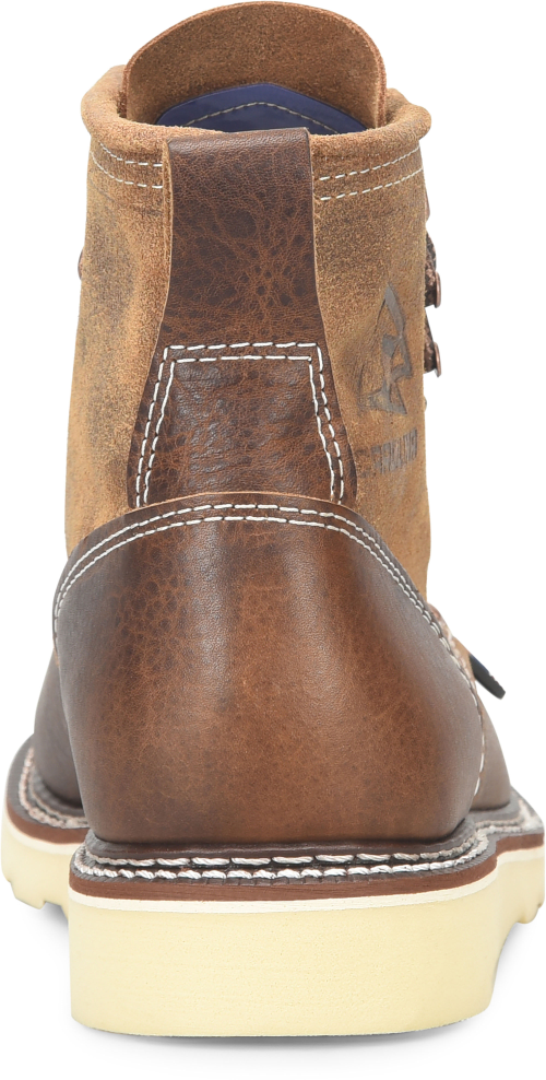 Carolina Men's Roughout Amp 6" Steel Toe USA Made Work Boot - Brown - CA7568 - Overlook Boots