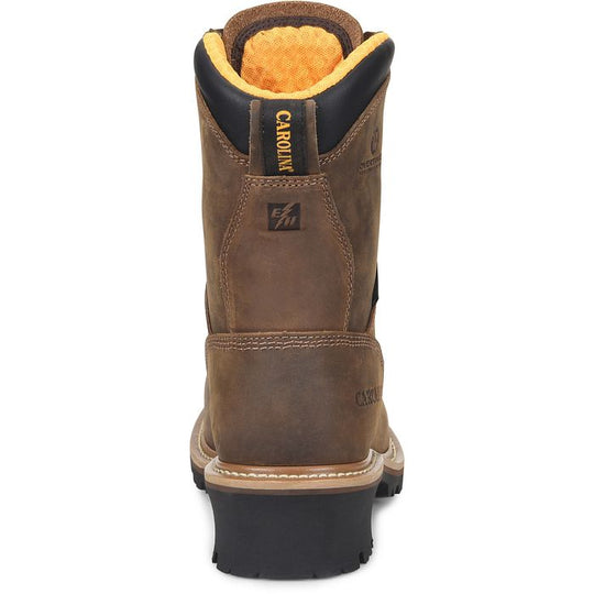 Carolina Men’s Driller 8” Composite Toe Waterproof Logger Work Boot – Brown - CA9828 - Overlook Boots