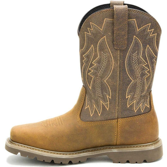 Cat Men's Colorado Frontier Soft Toe Slip Resistant Western Work Boot - Pyramid - P51094 - Overlook Boots
