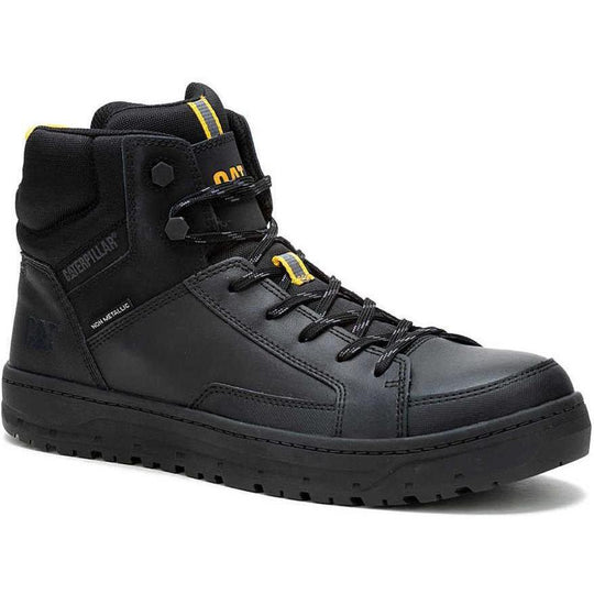 Cat Men's Streamline Court Mid Composite Toe Slip Resistant Work Shoe - Black - P91521 7 / Medium / Black - Overlook Boots