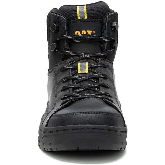 Cat Men's Streamline Court Mid Composite Toe Slip Resistant Work Shoe - Black - P91521 - Overlook Boots