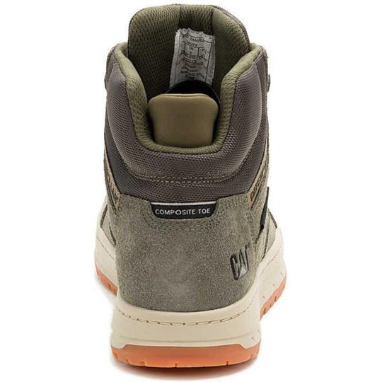 Cat Men's Streamline Court Mid Composite Toe Work Shoe - Dusty Olive - P91623 - Overlook Boots