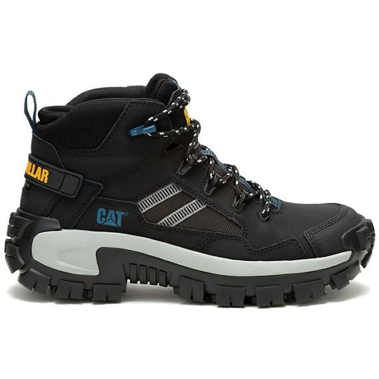 Cat Men's Invader Mid Vent Composite Toe Slip Resistant Work Boot -Black- P91664 7 / Medium / Black - Overlook Boots