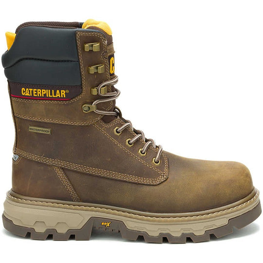 Cat Men's Colorado Equip 8" Composite Toe Waterproof 400G Thinsulate Work Boot - Pyramid - P91754 7 / Medium / Brown - Overlook Boots