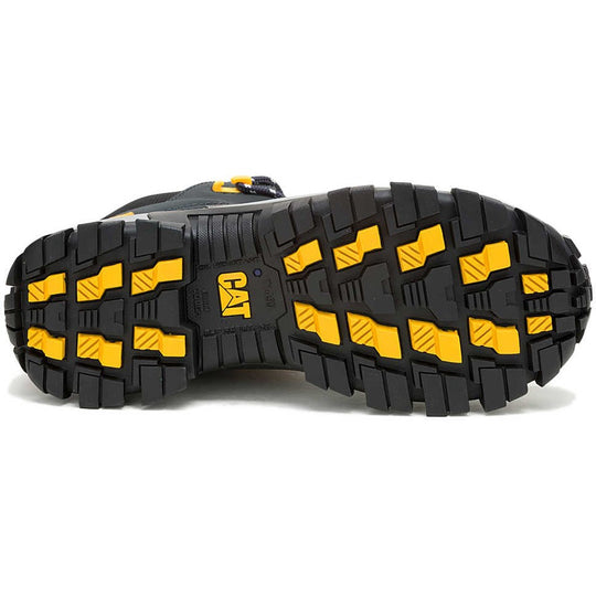 Cat Men's Invader Mid Vent Composite Toe Waterproof Slip Resistant Work Boot - Dark Shadows - P91757 - Overlook Boots