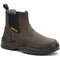Cat Men's Striver Steel Toe Waterproof Slip Resistant Chelsea Work Boot - Brown - P91758 5 / Medium / Brown - Overlook Boots